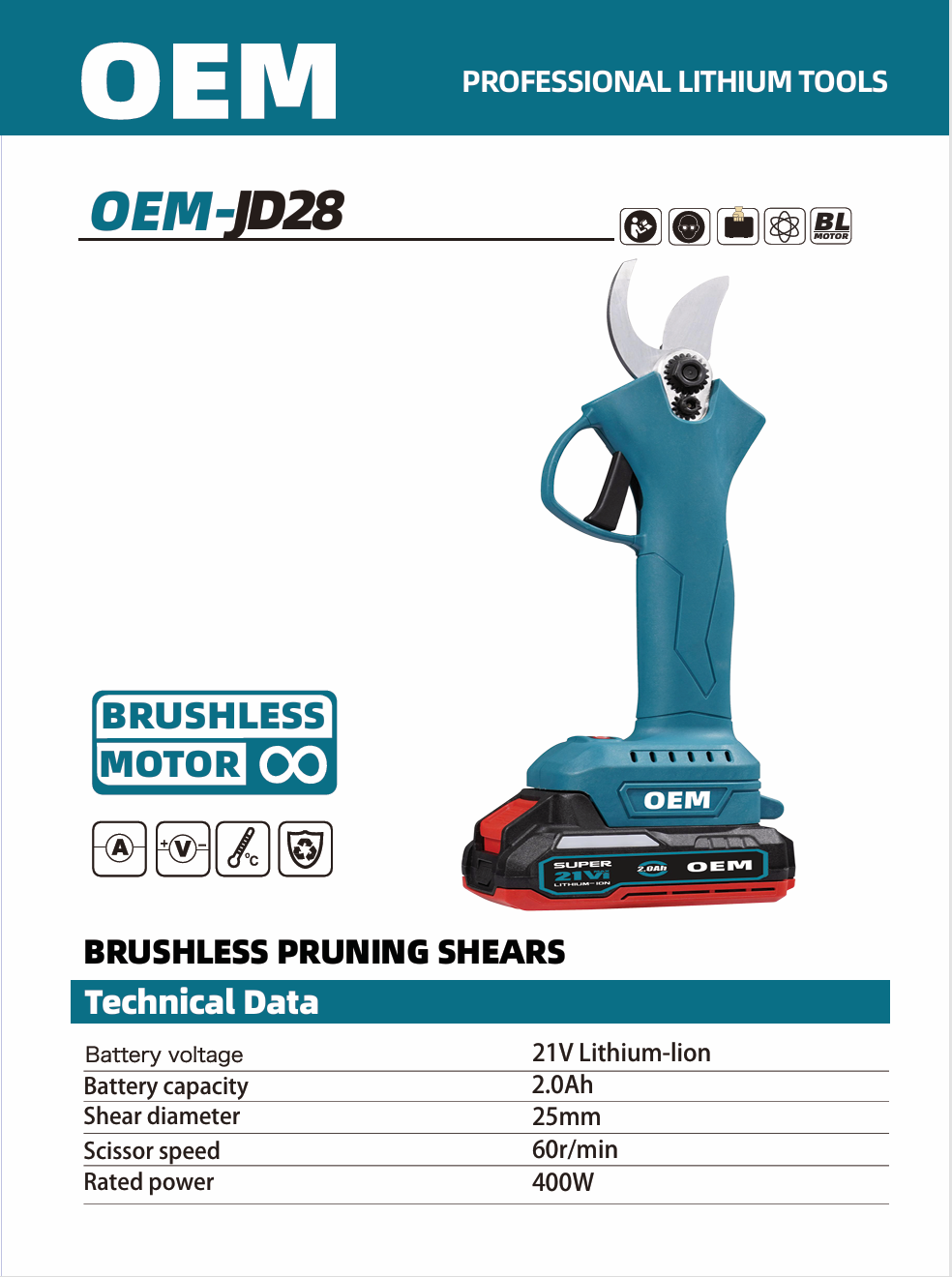 JD28 садовый инструмент секаторы