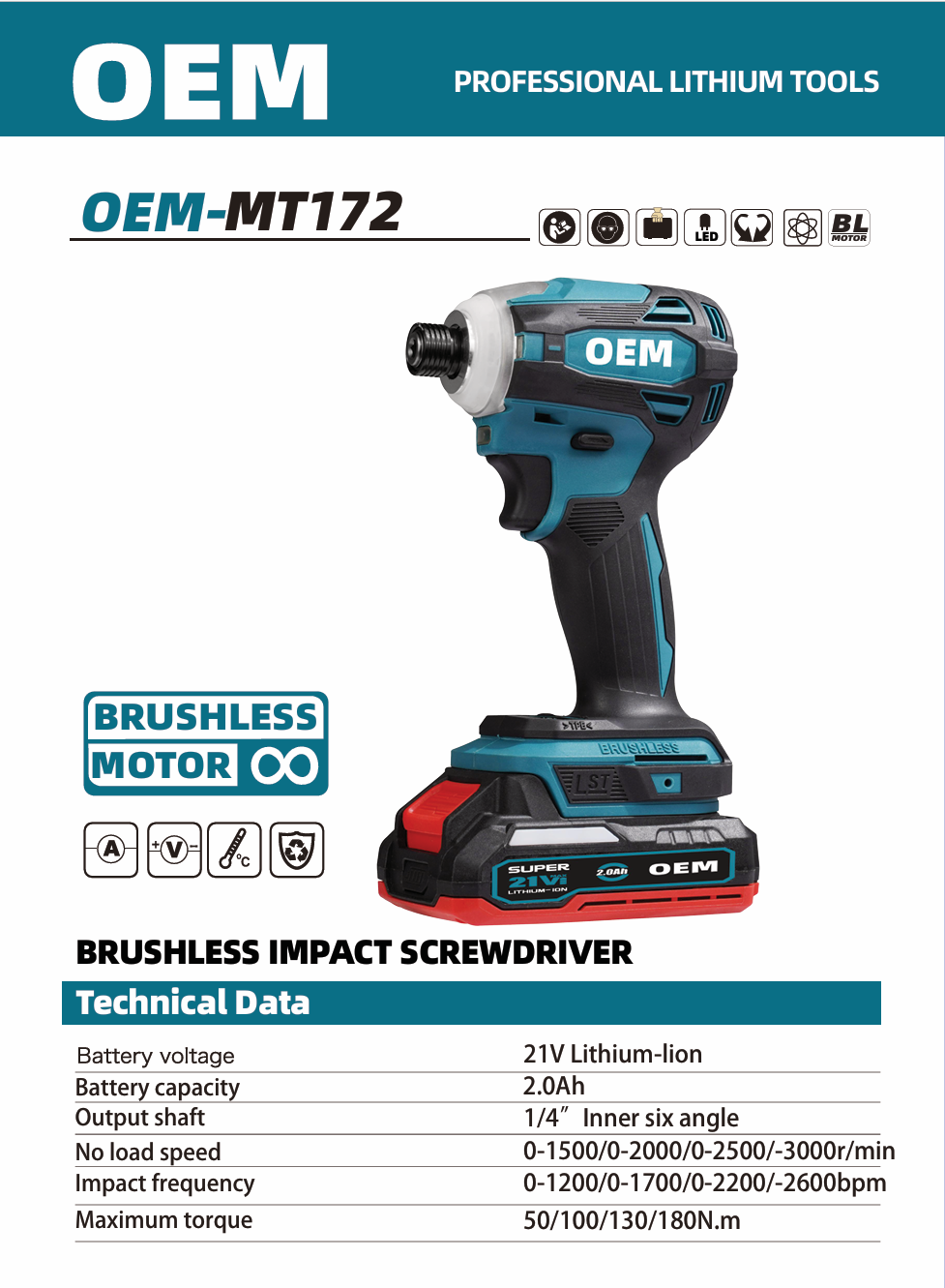 OEM-MT172 ударная дрель шуруповерт
